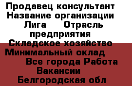 Продавец-консультант › Название организации ­ Лига-1 › Отрасль предприятия ­ Складское хозяйство › Минимальный оклад ­ 25 000 - Все города Работа » Вакансии   . Белгородская обл.